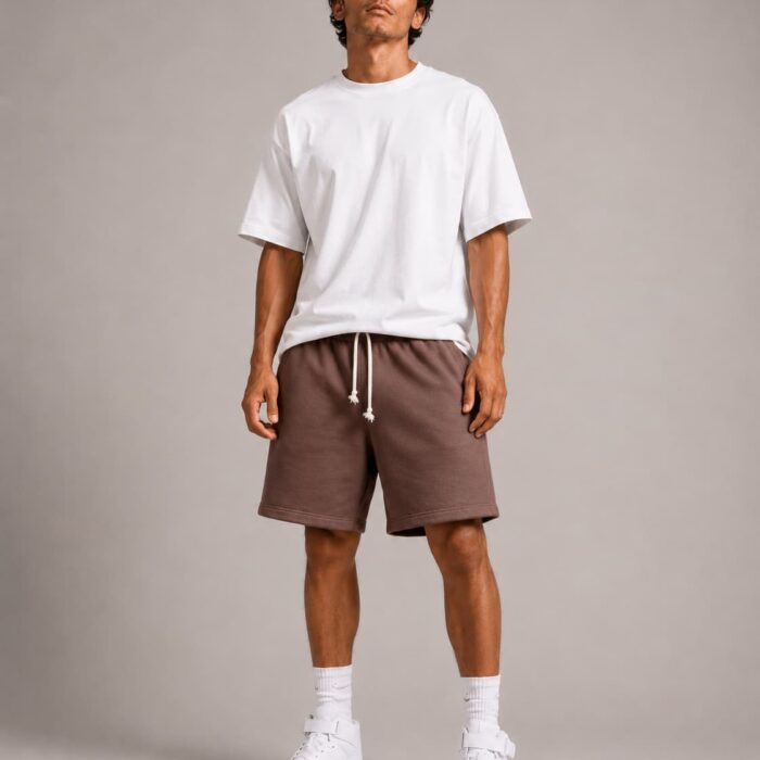 MOCHA BAGGY SHORTS
