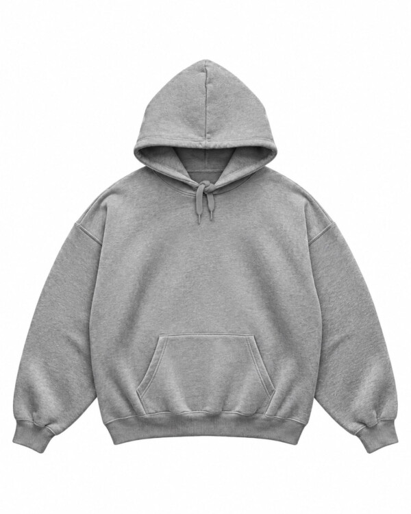 BASIC OVERSIZED GRAY HOODIE