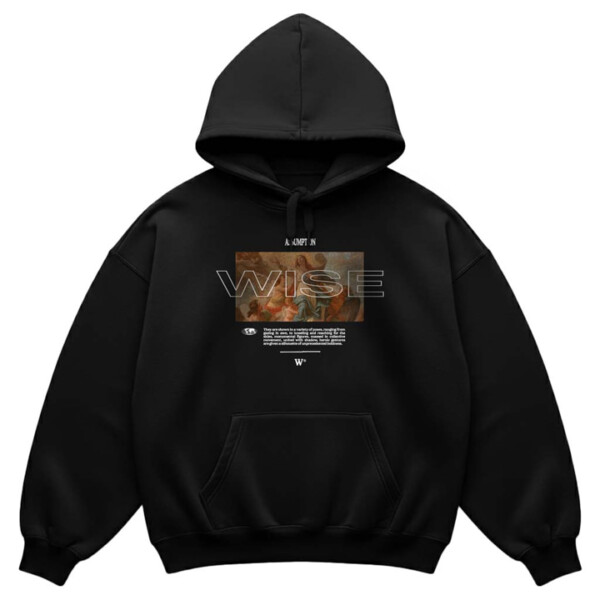 ASSUMPTION 2.0 OVERSIZED BLACK HOODIE