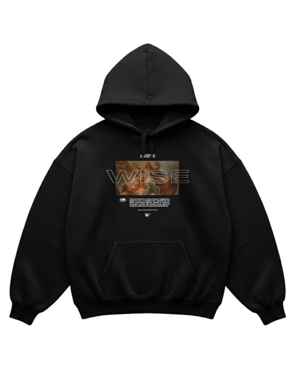 ASSUMPTION 2.0 OVERSIZED BLACK HOODIE